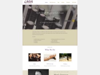 Lada Salon & Spa website rebuild